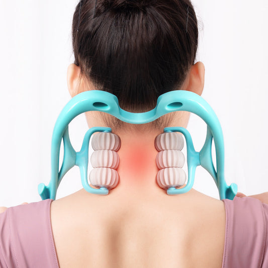 Neck Massager - Multifunctional Manual Six-wheel Neck Massager