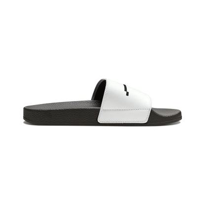 Men's Thug Life Glasses Slide Sandals (White)