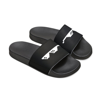 Men's Thug Life Glasses Slide Sandals (Black)