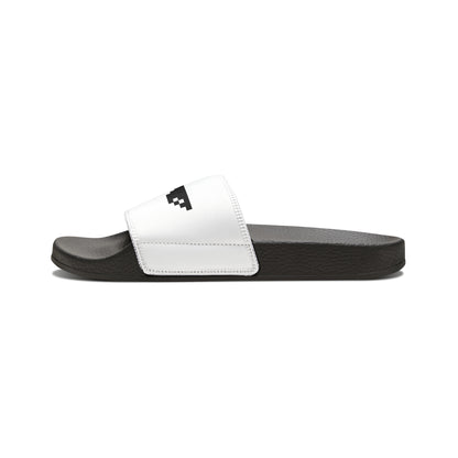 Men's Thug Life Glasses Slide Sandals (White)