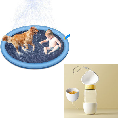 Non-Slip Splash Pad For Kids And Pet Dog Pool Summer Outdoo