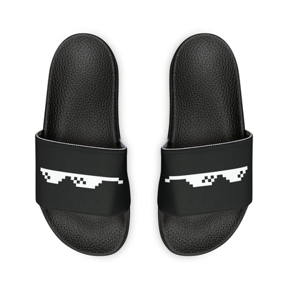 Men's Thug Life Glasses Slide Sandals (Black)