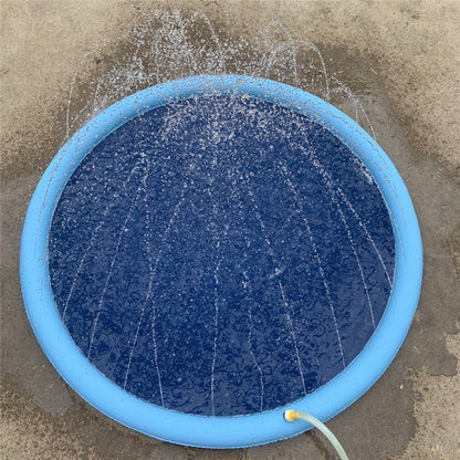 Non-Slip Splash Pad For Kids And Pet Dog Pool Summer Outdoo