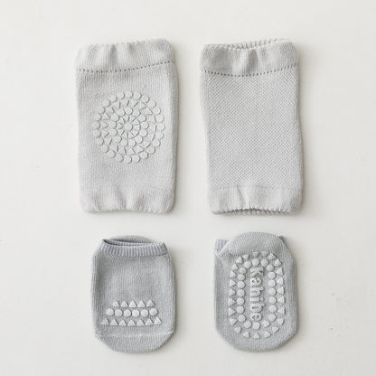 Children's Knee Pads Floor Socks Set