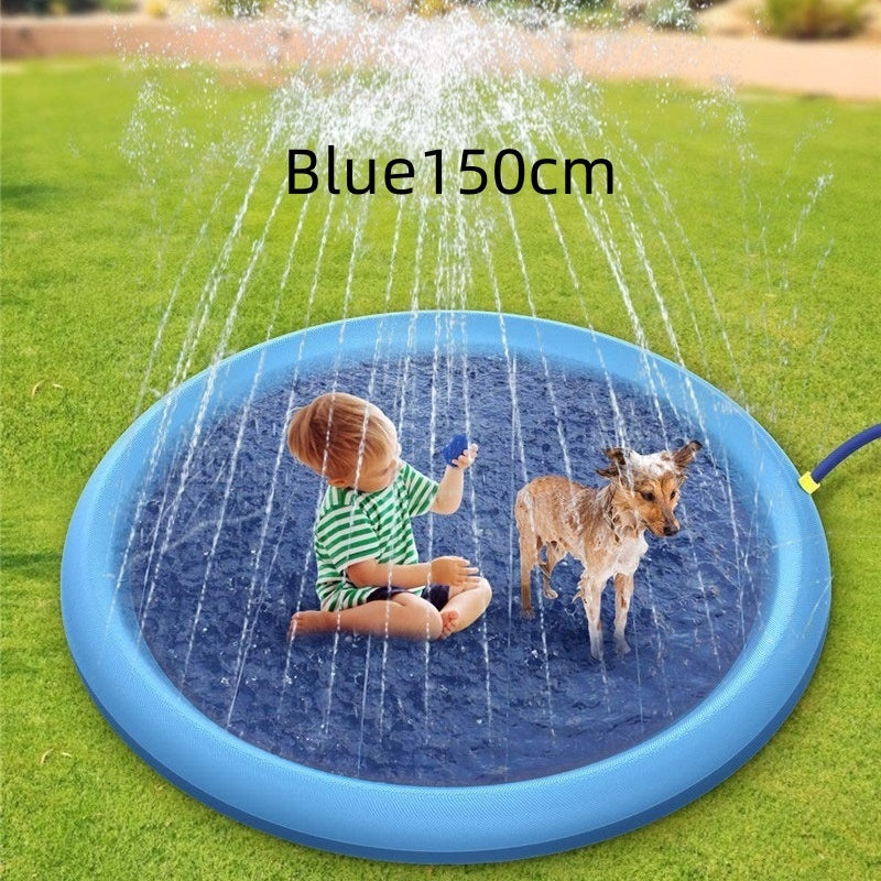 Non-Slip Splash Pad For Kids And Pet Dog Pool Summer Outdoo