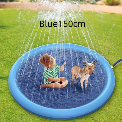 Non-Slip Splash Pad For Kids And Pet Dog Pool Summer Outdoo