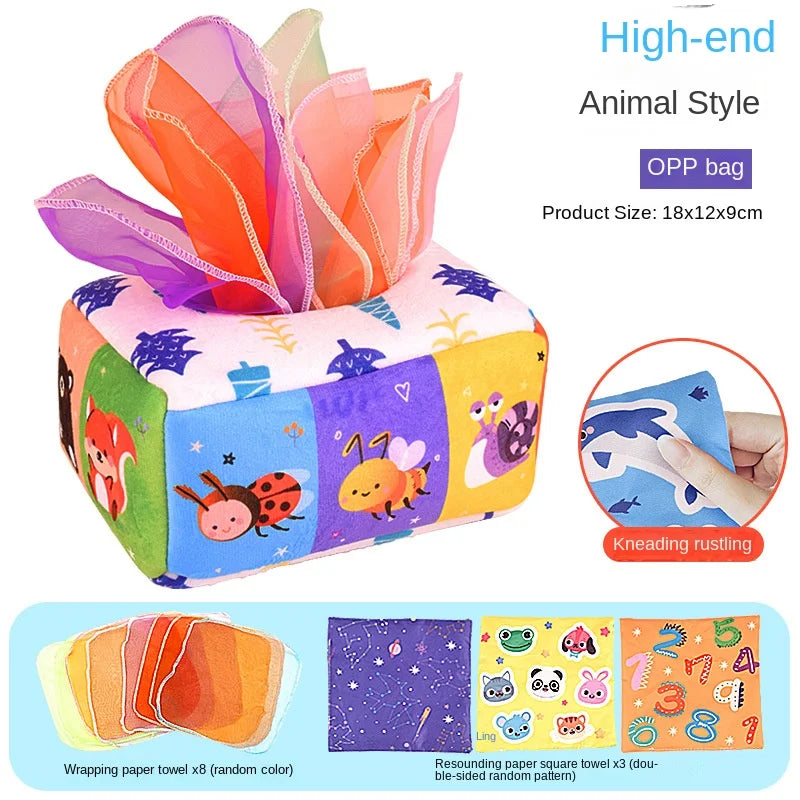 Magic Tissue Box - Baby Montessori Toy