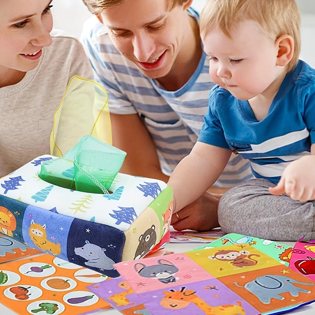 Magic Tissue Box - Baby Montessori Toy