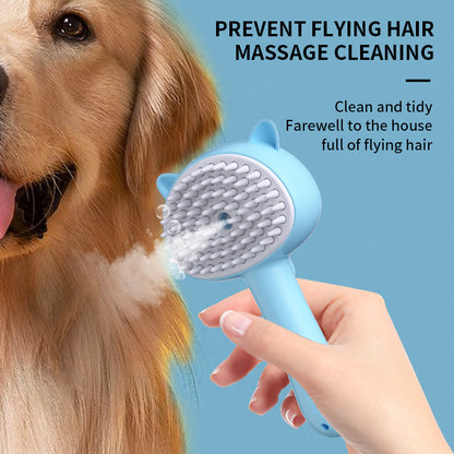 Hair Cleaning Brush With Mist Multifunctional Cat Grooming Brush