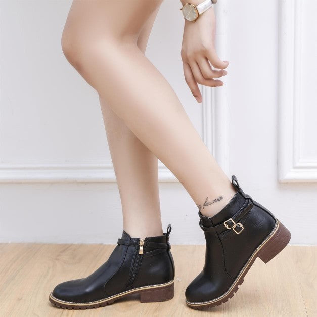 Autumn Footwear Shoes Boots For Women Ladies Winter Brown