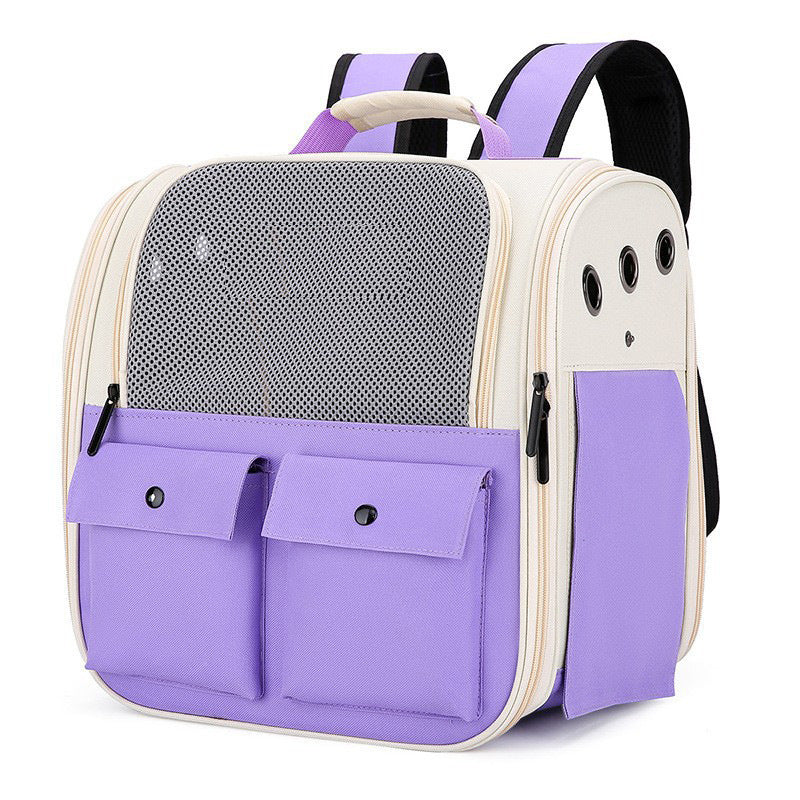 [strict Cat Bag] Go Out Portable Backpack Portable Folding Breathable Cat Bag Pet Dog Bag Wholesale