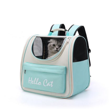 [strict Cat Bag] Go Out Portable Backpack Portable Folding Breathable Cat Bag Pet Dog Bag Wholesale