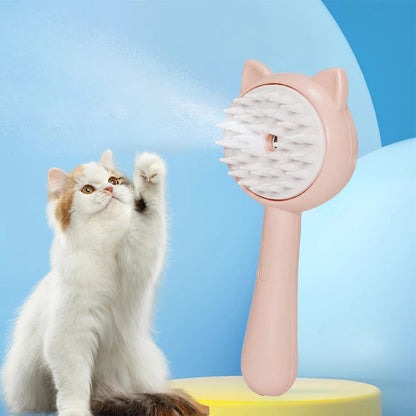 Hair Cleaning Brush With Mist Multifunctional Cat Grooming Brush