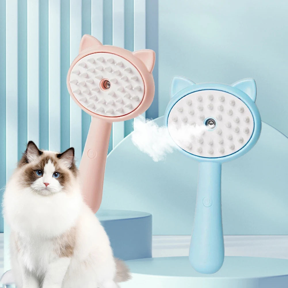 Hair Cleaning Brush With Mist Multifunctional Cat Grooming Brush