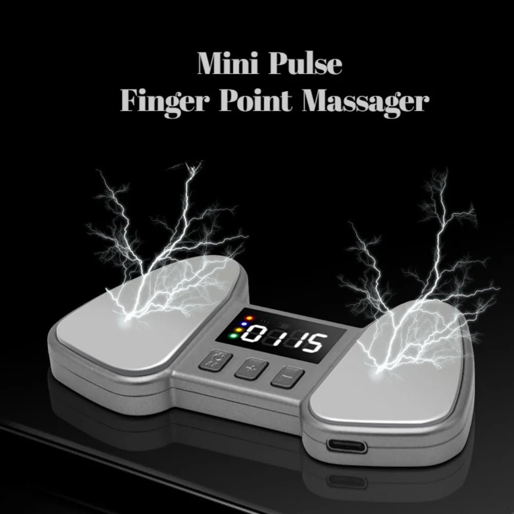 Palm Meridian Kneading Acupoint Electric Physiotherapy Care Fingertip Massage Pulse Instrument